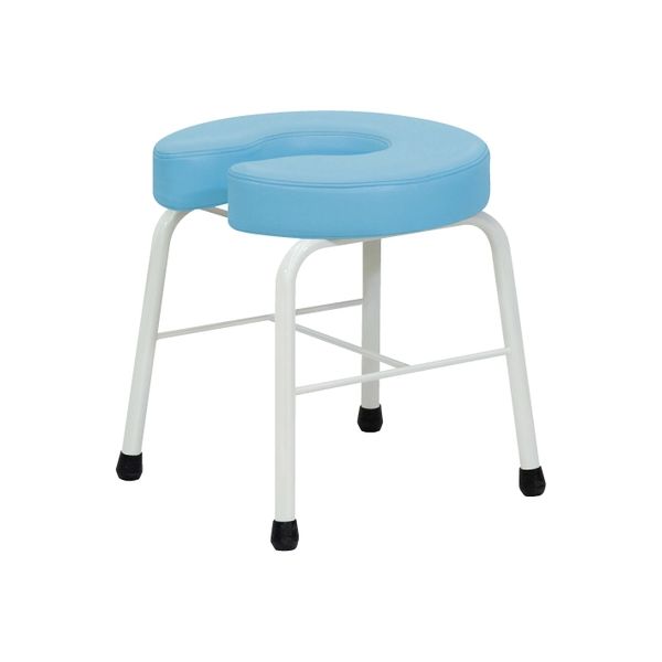 【軒先渡し】高田ベッド U型チェア ビニルレザー茶 23-3808-0004 1台（直送品）