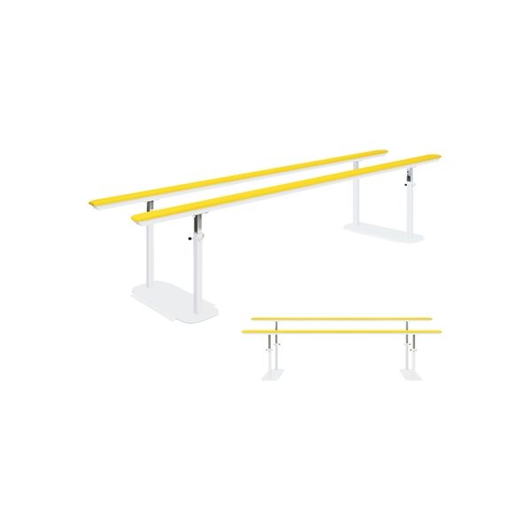 【軒先渡し】高田ベッド L型平行支持台 ビニルレザーメディグリーン 23-5166-0215 1台（直送品）