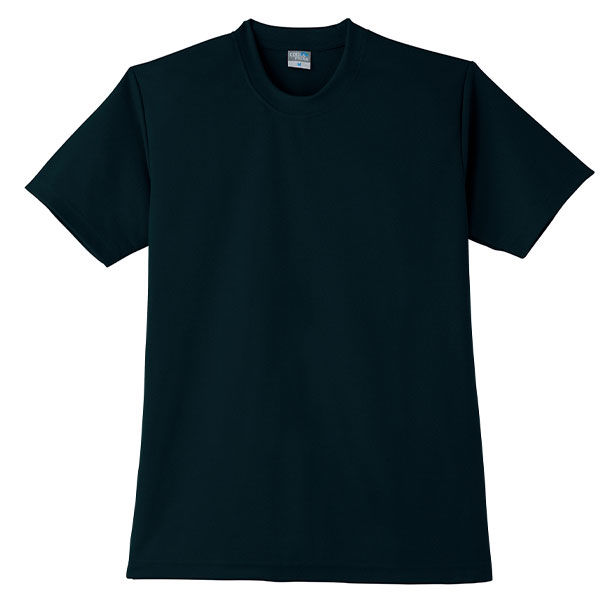 【ワークウェア・作業用ポロシャツ】小倉屋 DRYシリーズ DRY 半袖Tシャツ ブラック 9008-80-S 1枚（直送品）