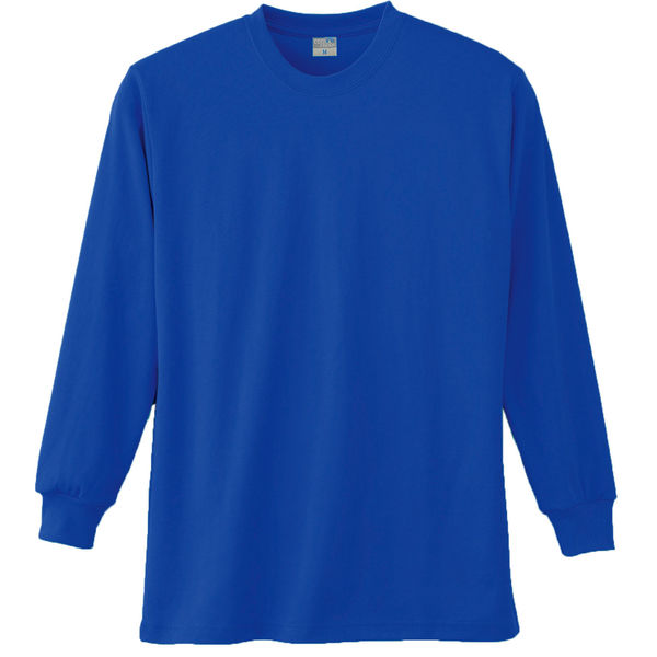 【ワークウェア・作業用ポロシャツ】小倉屋 DRYシリーズ DRY 長袖Tシャツ Rブルー 9009-08-S 1枚（直送品）