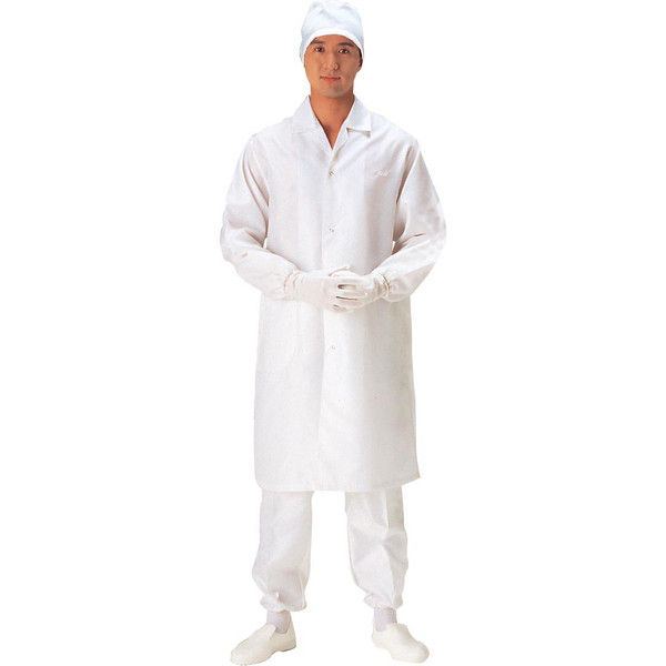 ケニス 白衣（クリーンルーム用） 7203B 男性用サイズLL白 33320540（直送品）