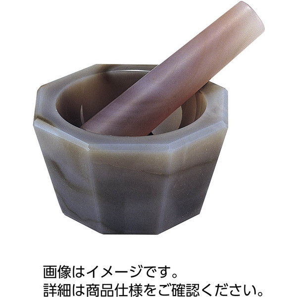 ケニス めのう乳鉢（深型セット） 150φ×125φ×55mm 37440689（直送品）