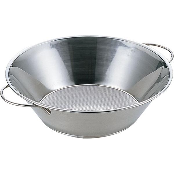 トーダイ UK 油こし（両手ハンドル）26.5cm〈パンチ網仕様〉 9921263（直送品）