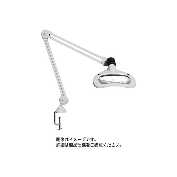 LED照明拡大鏡 LUXO WAVE LED 3.5倍 フリーアーム式 明るさ調節機能付