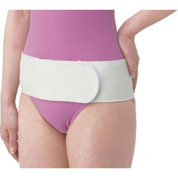 松本ナース産業 骨盤ベルト シングルサポートタイプ M～L ホワイト 820（直送品）