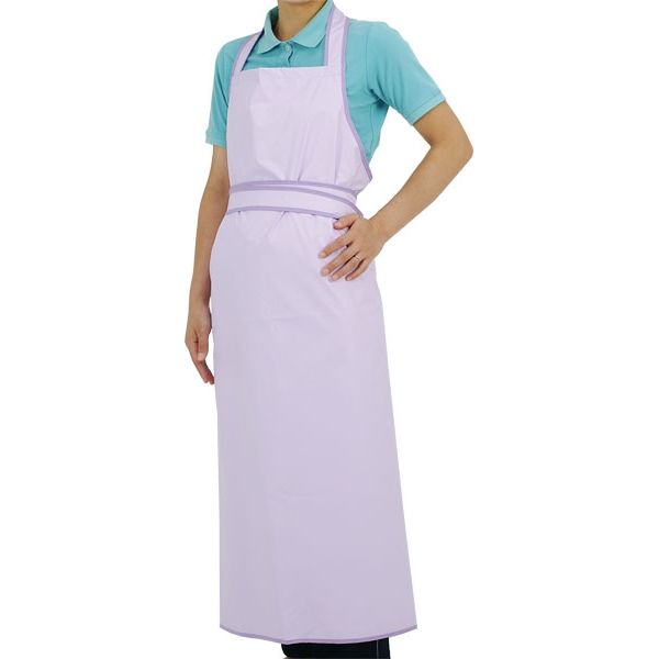 ニシキ 入浴介助エプロン パープル S～M H9635　介援隊カタログ S0849（直送品）