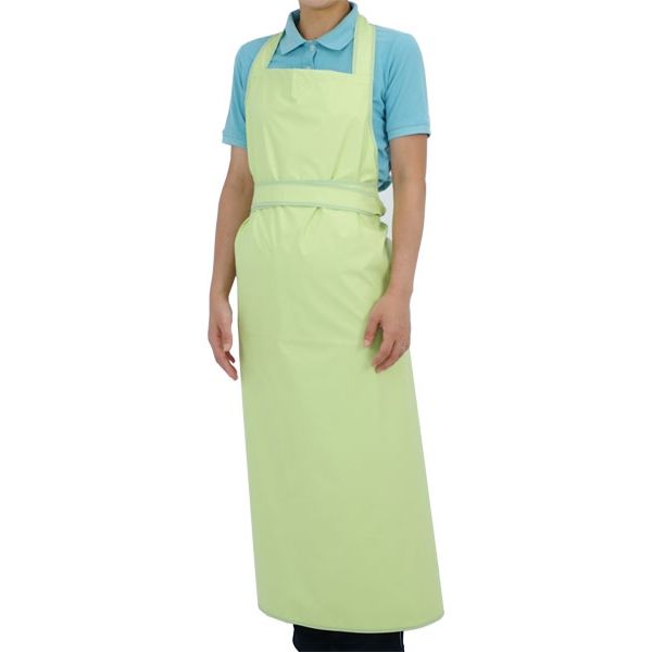 ニシキ 入浴介助エプロン グリーン L～LL H9637　介援隊カタログ S0849（直送品）