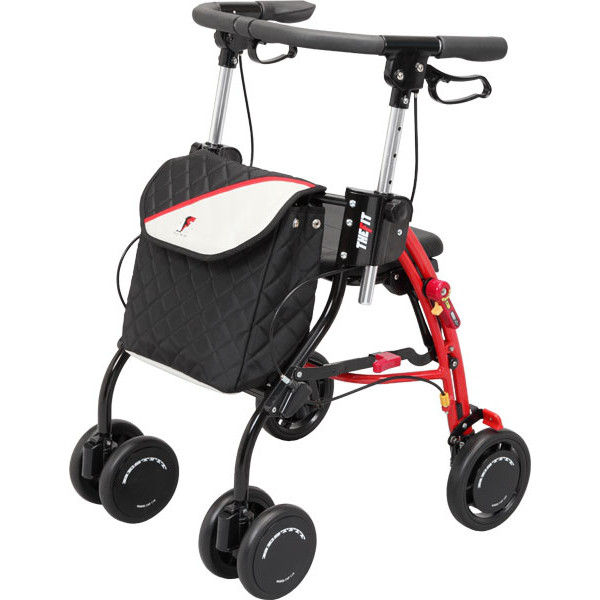 【全国送料無料】 ユーバ産業　ザフィット 歩行補助　歩行器　シルバーカー　赤　黒 Amazon | ザフィット TF-0438 レッドR-1 | ユーバ産業(UBER