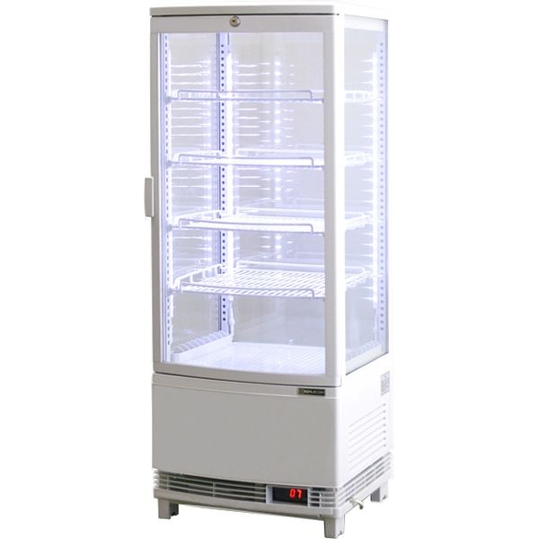 レマコム 冷蔵ショーケース 98L - 冷蔵庫