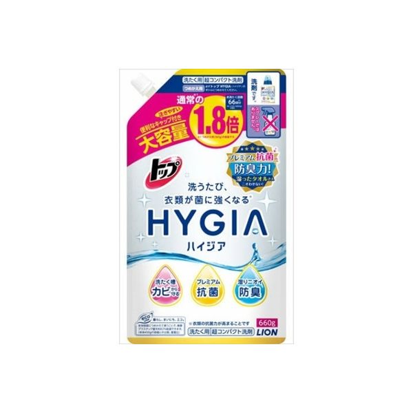 ライオン トップ HYGIA ハイジア 詰替え 大 660g 4903301248361 1セット（16個）（直送品）