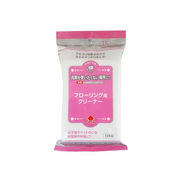 服部製紙 フローリング用クリーナー 縦型 15枚入 4976861005323 1セット（12個）（直送品）