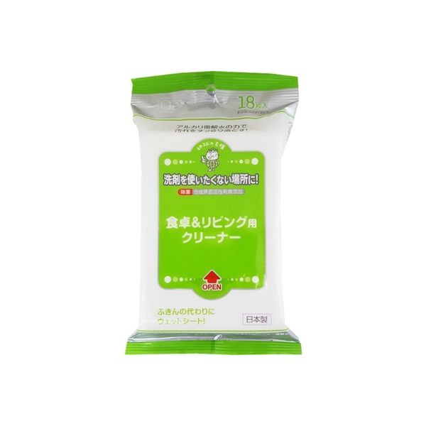 服部製紙 食卓＆リビング用クリーナー 縦型 18枚入 4976861005347 1セット（12個）（直送品）