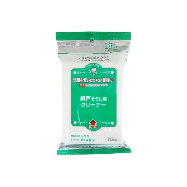 服部製紙 網戸用クリーナー 縦型 18枚入 4976861005378 1セット（12個）（直送品）
