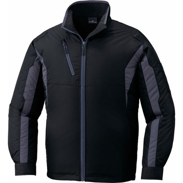 自重堂 制服百科 空調服長袖ジャケット（服単品） ブラック LL 87060（直送品）
