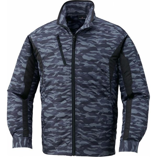 自重堂 制服百科 空調服長袖ジャケット（服単品） ブラックカモフラ L 87060（直送品）