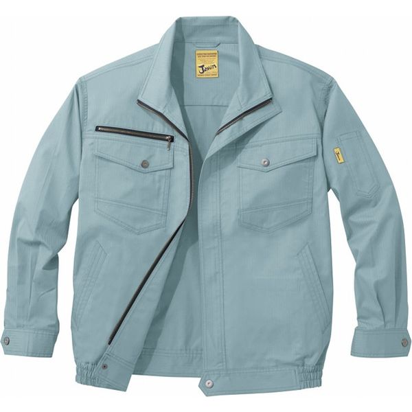 自重堂 制服百科 空調服長袖ブルゾン（服単品） アースグリーン 4L 54000（直送品）