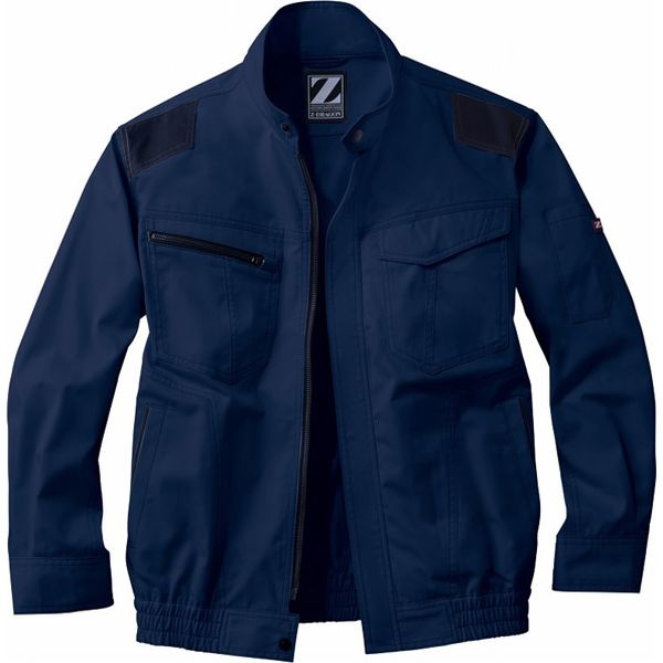 自重堂 制服百科 空調服長袖ブルゾン（服単品） ネービー EL 74040（直送品）