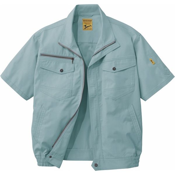 自重堂 制服百科 空調服半袖ブルゾン（服単品） アースグリーン 4L 54010（直送品）