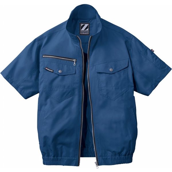 自重堂 制服百科 空調服半袖ブルゾン（服単品） ネービー 5L 74090（直送品）