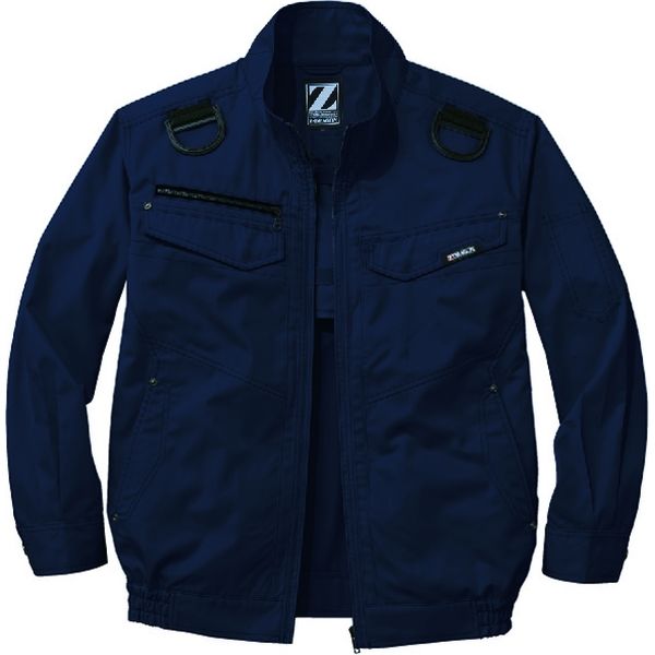 自重堂 制服百科 空調服長袖ブルゾン（服単品） ネービー L 74120（直送品）