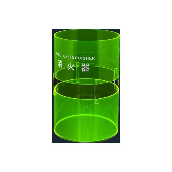 消火器ボックス 据置型 蛍光グリーン SK-FEB-FG330（直送品） - アスクル
