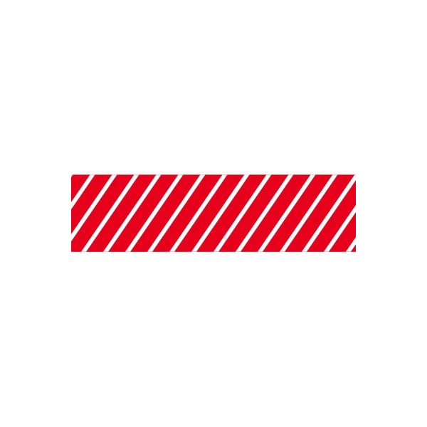 アルファ ビニール幕 ストライプ（赤）［45cm（H）］ PC8-8015（直送品）