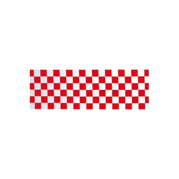 アルファ ビニール幕 市松（赤）［60cm（H）］ PA7-0040（直送品）