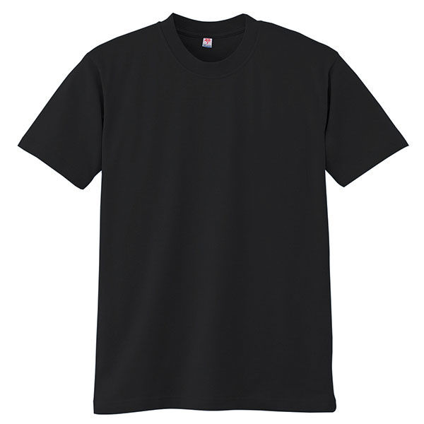 【ワークウェア・作業用Tシャツ】小倉屋 半袖Tシャツ ブラック 3021-80-S 1枚（直送品）