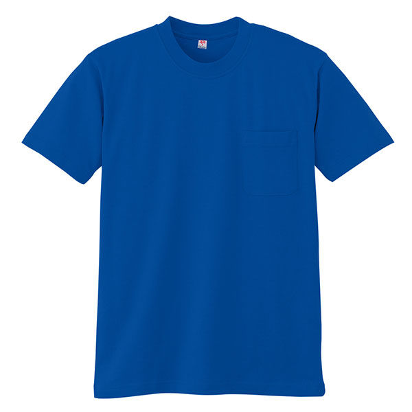 【ワークウェア・作業用Tシャツ】小倉屋 半袖Tシャツ（ポケット付き） Rブルー 3022-08-EL 1枚（直送品）