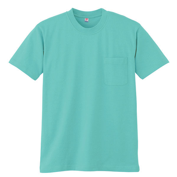 【ワークウェア・作業用Tシャツ】小倉屋 半袖Tシャツ（ポケット付き） エメグリーン 3022-35-M 1枚（直送品）