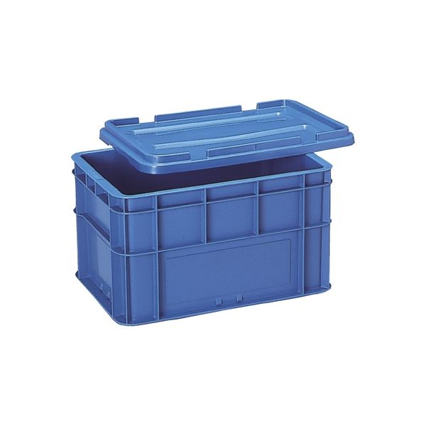 ポリコンテナー（ロック蓋付） PT-75 （605X490X370） 01-2430-05 矢崎化工（直送品）