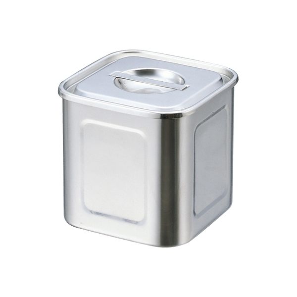 深型角ポット 21cm（手付） 210X210X210mm 23-6073-04 松吉医科器械（直送品）