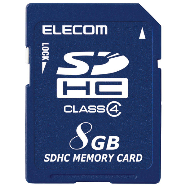 SD カード 8GB Class4 一眼レフ 写真 動画 MF-HCSD008GC4A エレコム 1 