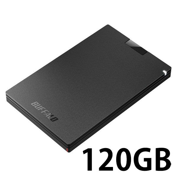 バッファロー ポータブルSSD USB3.1Gen1対応 120GB SSD-PG120U3-BA