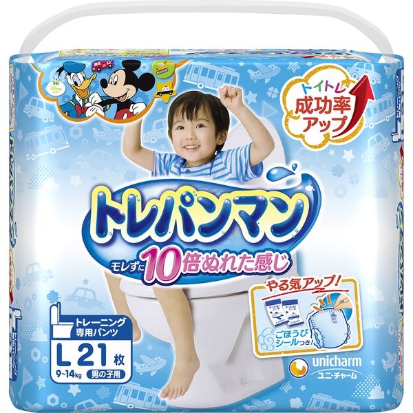 ユニ・チャーム トレパンマン男の子用L21枚 4903111186006 6個（取寄品）