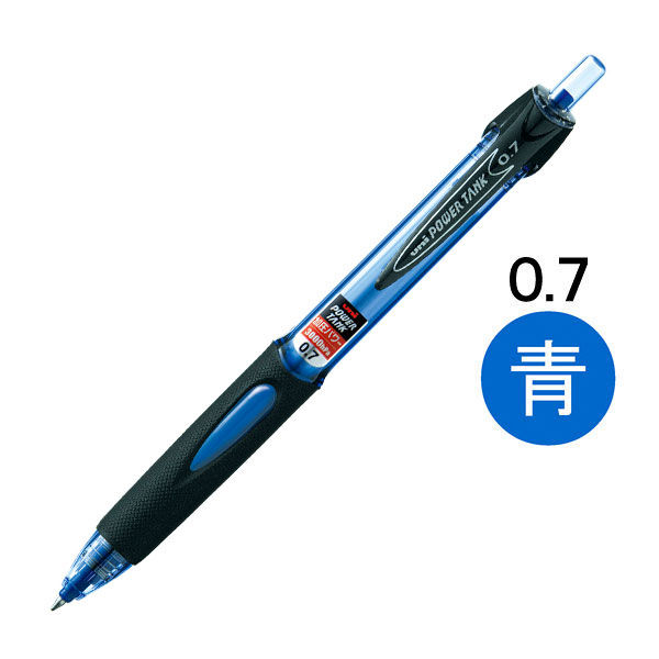加圧式油性ボールペン パワータンク スタンダード 0.7mm 青インク SN200PT07.33 三菱鉛筆uniユニ