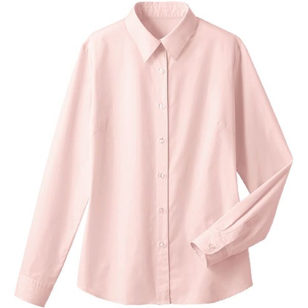 セシール 形態安定レギュラーカラーシャツ（長袖・UVカット 抗菌防臭） ソフトピンク M MW-1563（取寄品）