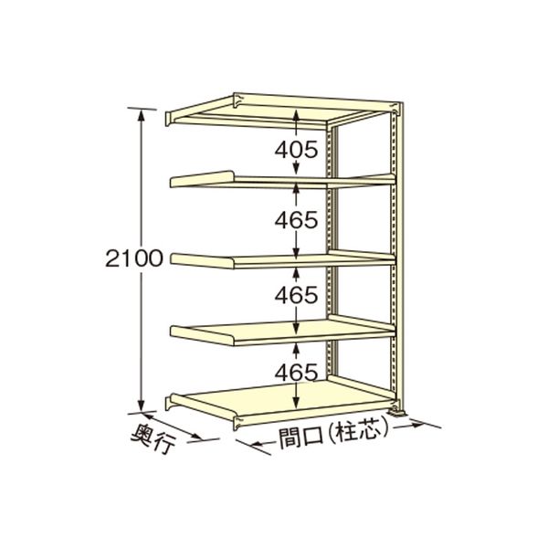 扶桑金属工業 【車上渡し】 中量ラック WS2109S05R 300×890×2100mm（直送品）