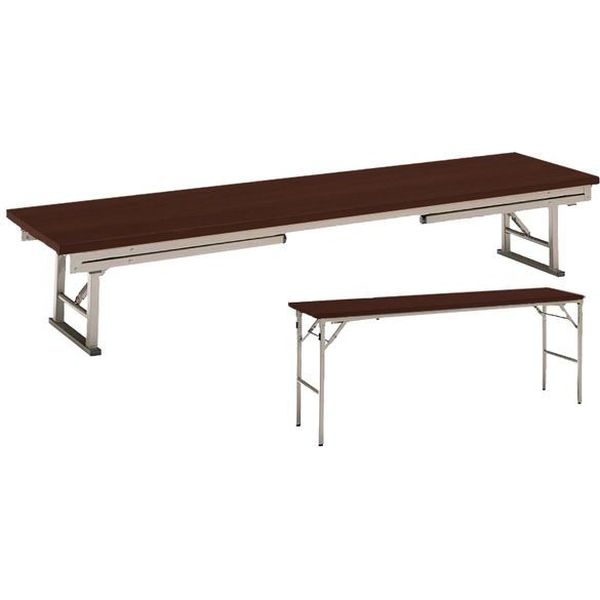 オカムラ テーブル兼用座卓 幅1800×奥行450×高さ700mm ローズウッド 8185JZ MJ29 1台（直送品）