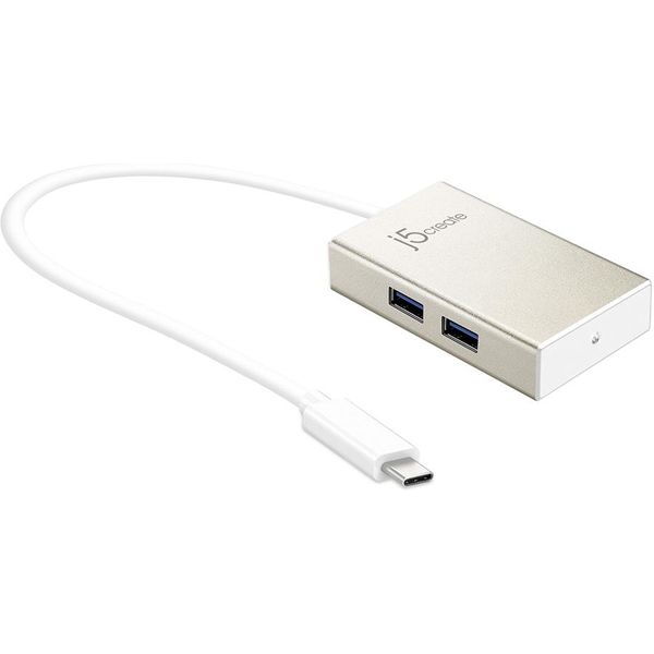 j5create USB Type-C to USB 3.0 × 4 ポートハブ JCH343-A（直送品）