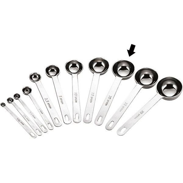三宝産業 UK 18-8 極厚 計量スプーン 20cc 09981402（直送品）