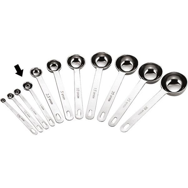 三宝産業 UK 18-8 極厚 計量スプーン 1cc 09981407（直送品）