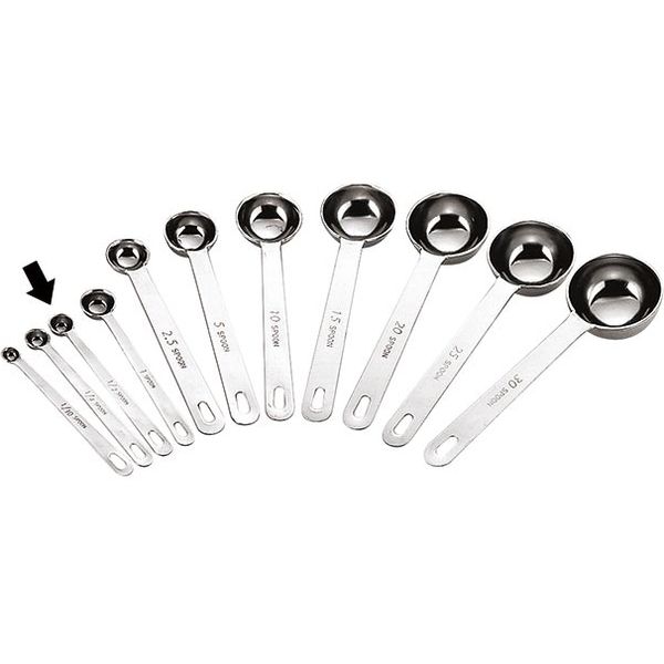 三宝産業 UK 18-8 極厚 計量スプーン 1/2cc 09981408（直送品）