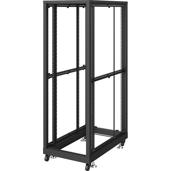 サンワサプライ 19インチサーバーラック パネル無（36U） 幅600×奥行1000×高さ1820mm ブラック CP-SVN3610NPBKN 1台（直送品）