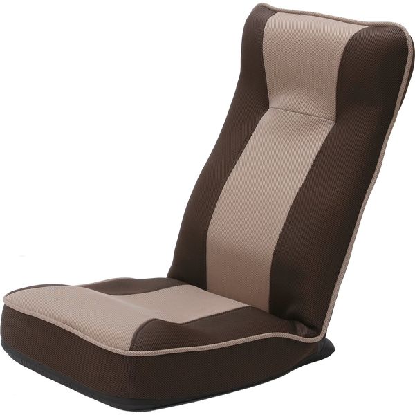 ＜整体師さんが推奨する＞健康ストレッチ座椅子 ブラウン 幅460mm 奥行640～1130mm 高さ150～700mm（直送品）