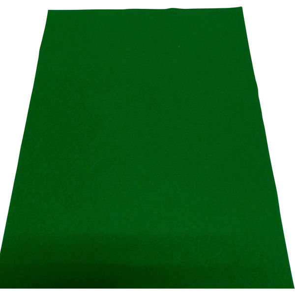 カラーフエルト 緑色 1mm 1000mm巾 5m 無地 COLORFELT緑440-5m（直送品）