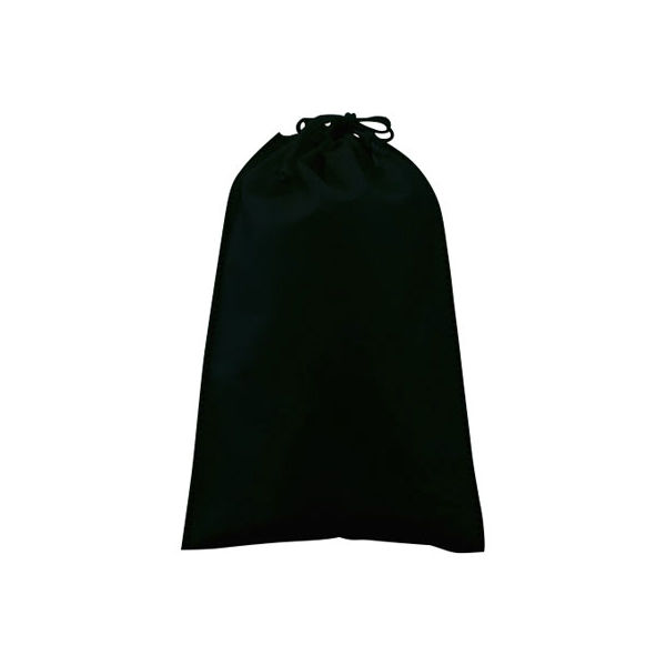 不織布巾着（小） ブラック SW1726014-40 1セット（2000枚）（直送品）