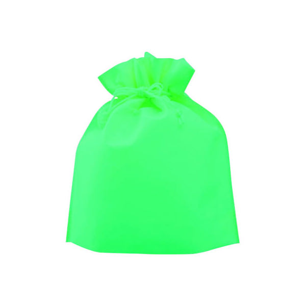 不織布巾着 グリーン SW2528-21 1セット（1000枚）（直送品）