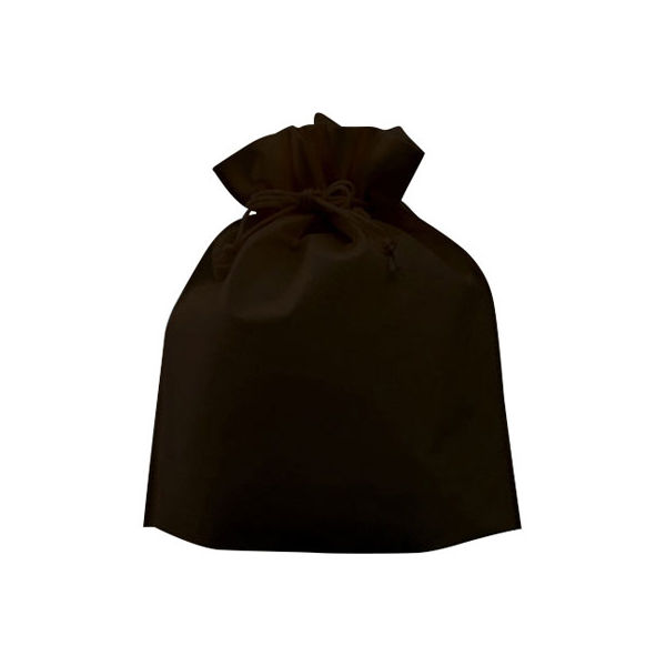 不織布巾着 チョコレート SW2528-36 1セット（1000枚）（直送品）