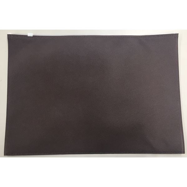 不織布A4チャック付きポーチ チョコレート SW3725-36 1セット